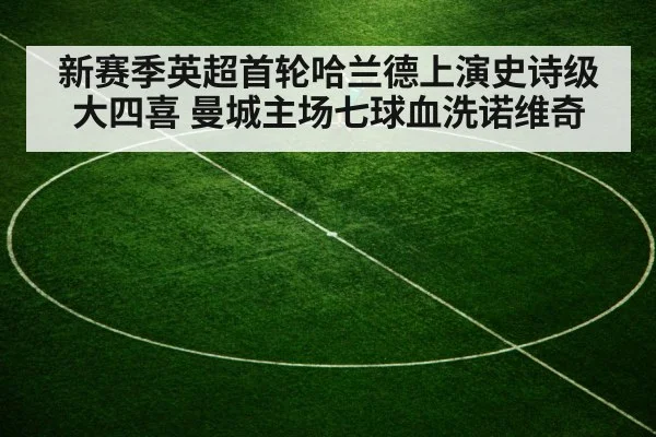 新赛季英超首轮哈兰德上演史诗级大四喜 曼城主场七球血洗诺维奇